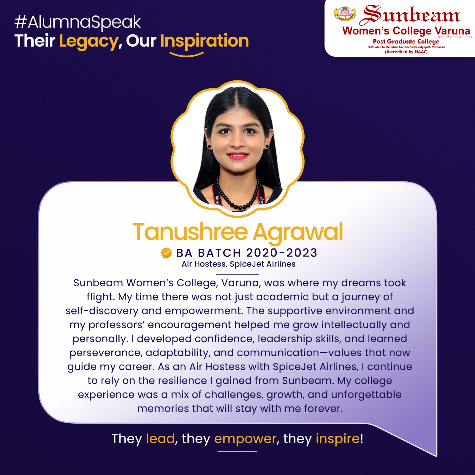 Ayushi Yadav — Educational Consultant, SWCV alumna