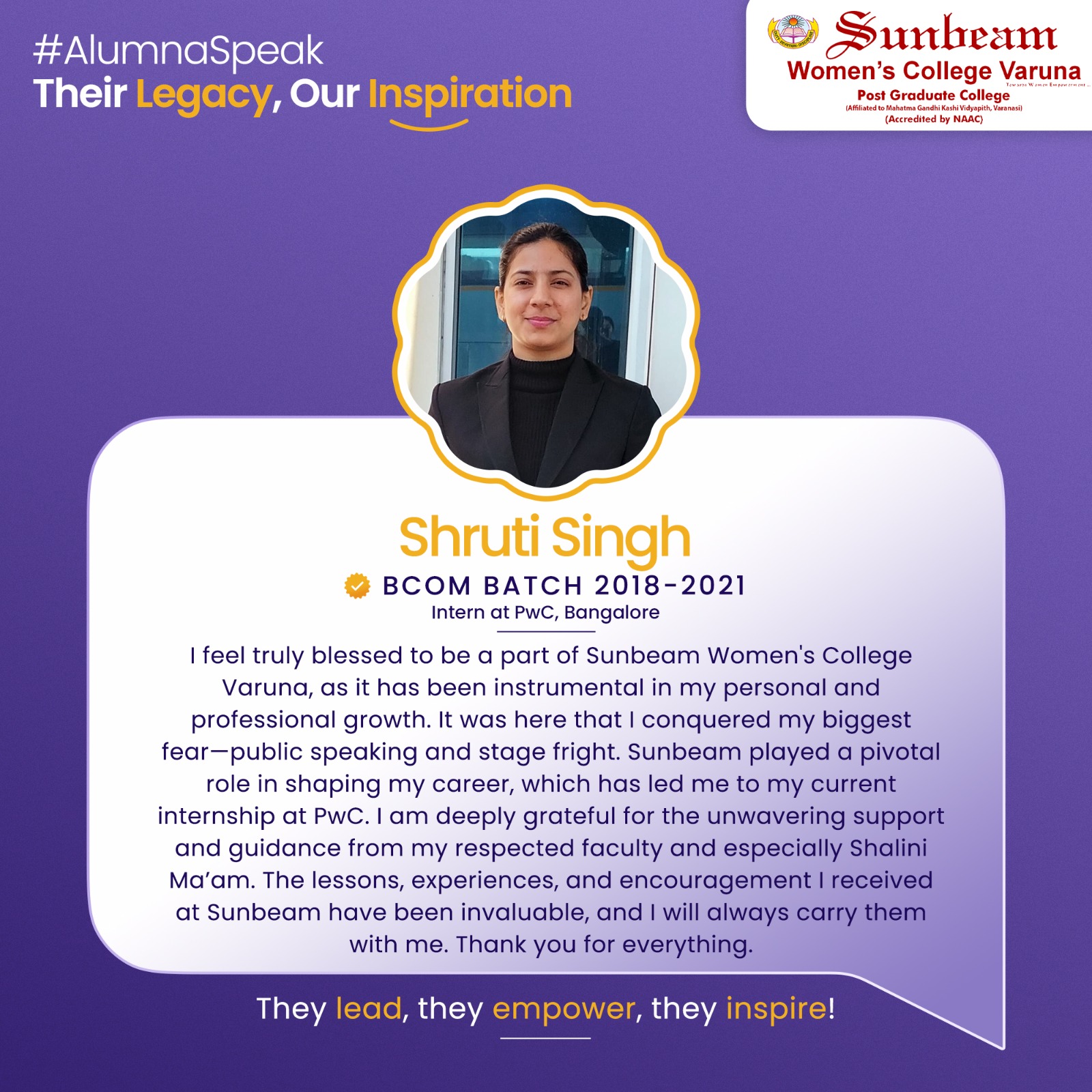 Neha Kapoor — Entrepreneur and CEO, SWCV alumna