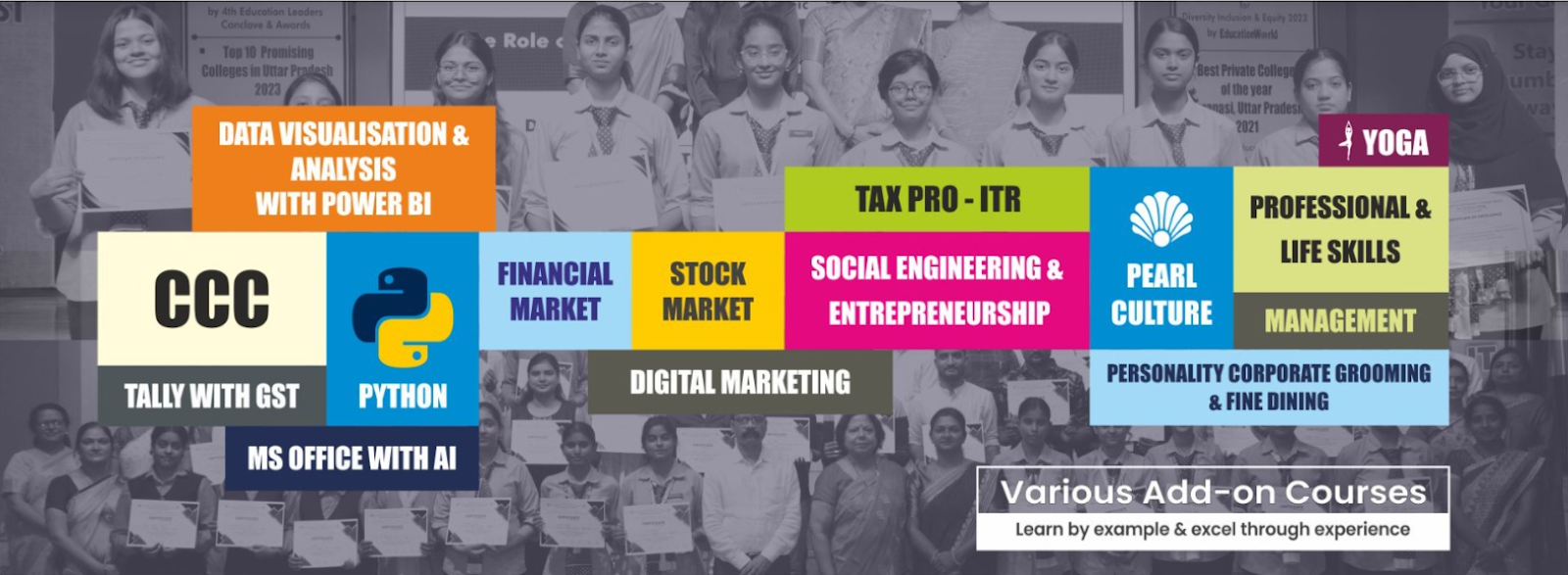 Additional and vocational courses offered at Sunbeam Women's College Varuna